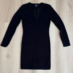 Chic Black Long Sleeve Dress